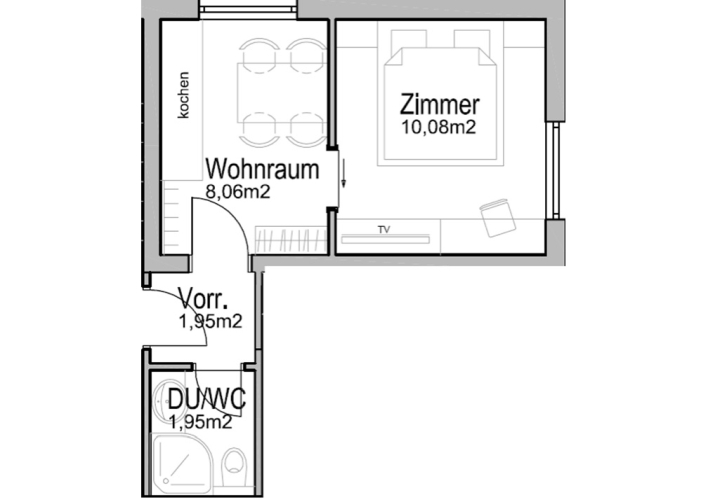 grundriss plan apartment 2 ischgl